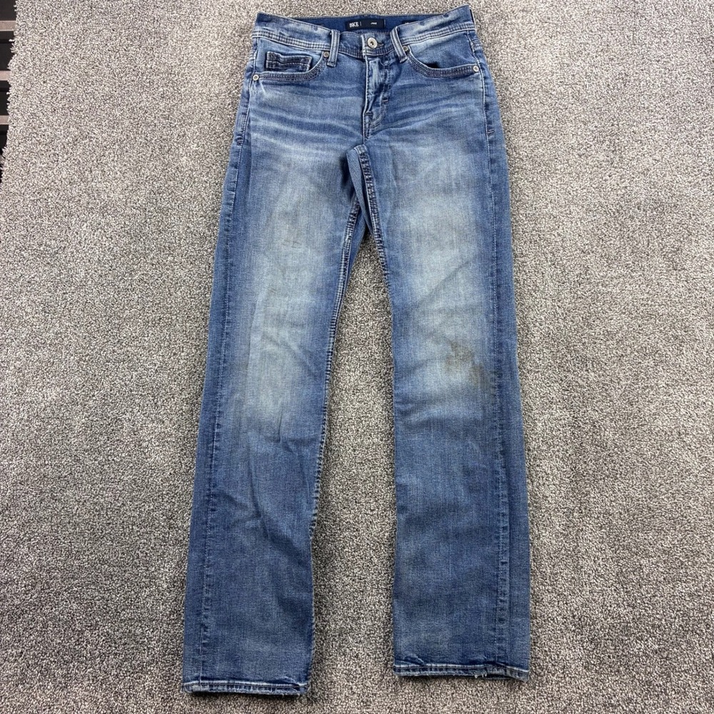 BKE Men Jeans Slim Straight Blue Wash